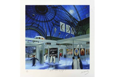 Grand Palais by night - Estampe numérigraphique - Dominique Vervisch