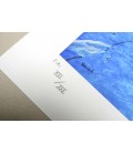 Christo à Vau l'eau - COP 77  - Estampe numérigraphique - numérotation de l'estampe • détail
