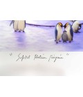 Sofitel Flatiron pinguin - titre manuscrit • détail