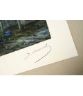 Meilleurs souvenirs de Deauville - Estampe numérigraphique - Dominique Vervisch - Signature • détail