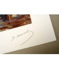 Le monde d'après Flau Vert - Estampe numérigraphique - Dominique Vervisch - Signature • détail