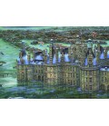 Meilleurs souvenirs de chambord - Estampe numérigraphique - Dominique Vervisch