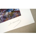 Le plongeoir d'Honfleur - Estampe numérigraphique - Dominique Vervisch - Signature • détail